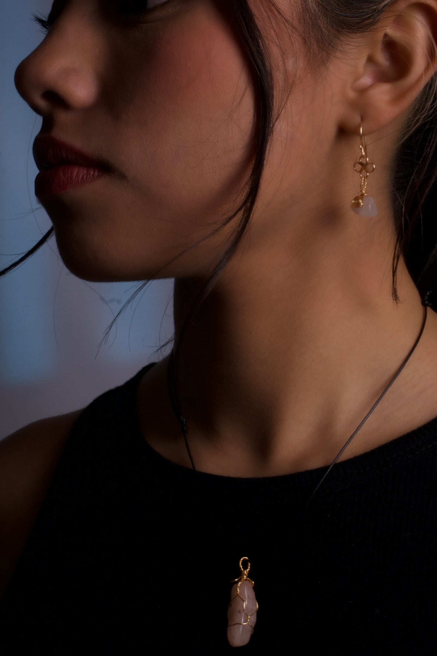 Rose Quartz Earrings