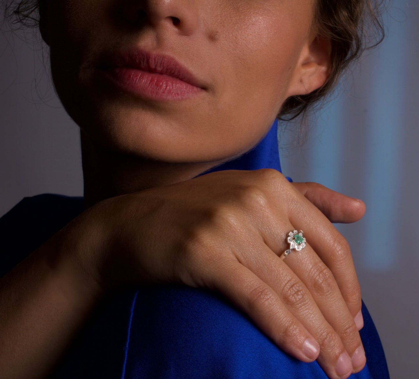 Emerald Ring 'Flor'