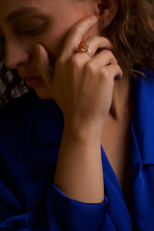 Fire Opal Ring
