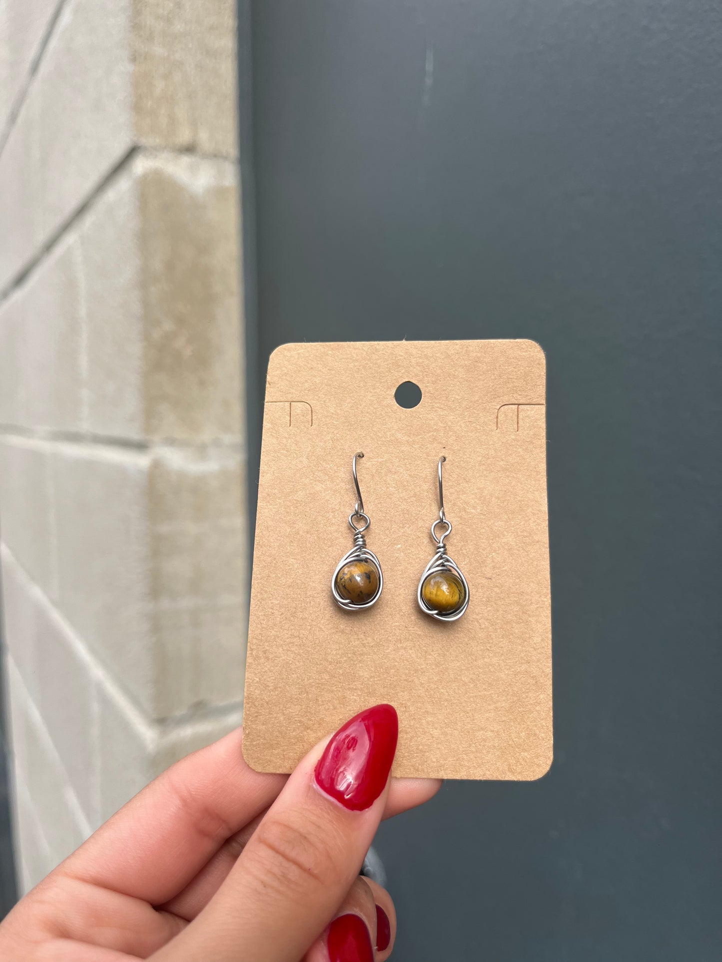 Tigers Eye Earrings