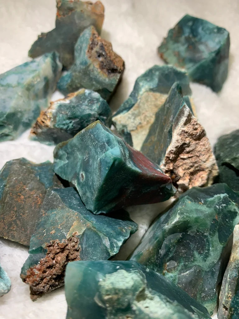 Raw Green Jasper – Crystal Voyd